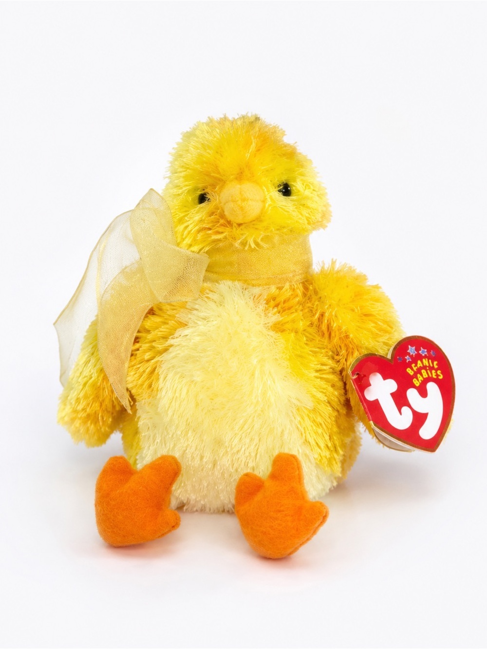 Ty Beanie Babies Chickie Chick Plush NWT 2001 Yellow Easter Stuffed Animal